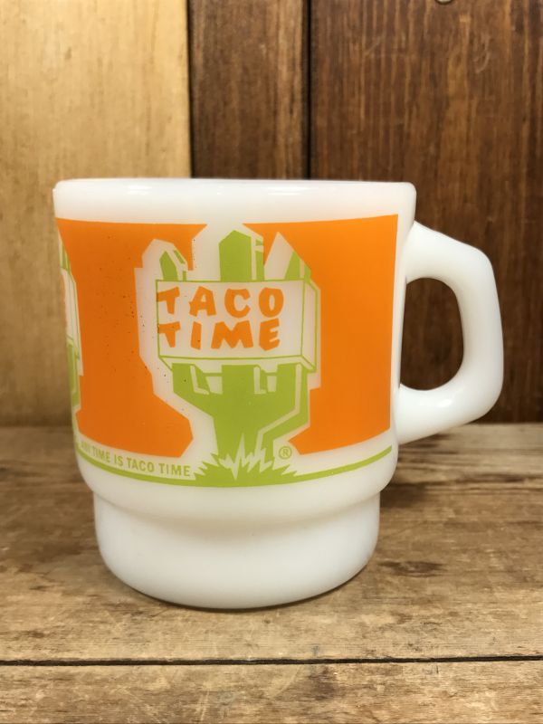 値下げ【レア美品】ファイヤーキング TACOTIME マグカップ