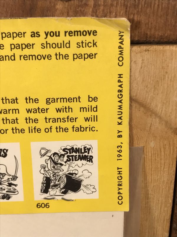 レア！MANI-YACK アイロン転写シート　ratfink レア！MANI-YACK アイロン転写シートratfink