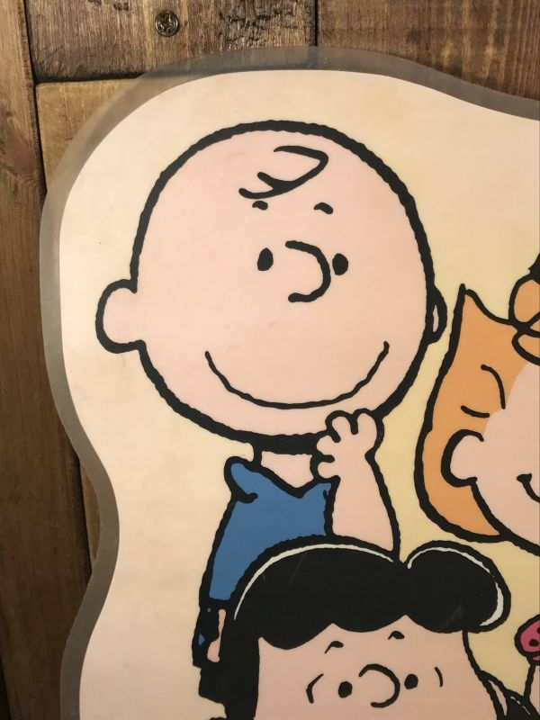 Snoopy Peanuts Vinyl Place Mat スヌーピー ビンテージ ランチョンマット ピーナッツ 80年代 Stimpy Vintage Collectible Toys スティンピー ビンテージ コレクタブル トイズ