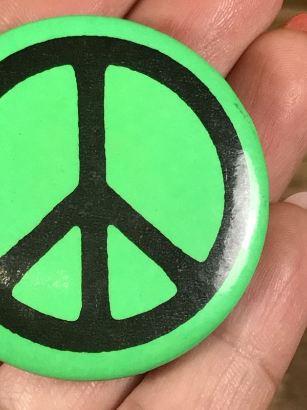 Peace Symbols Can Badge ピースマーク ビンテージ 缶バッジ ヒッピー 