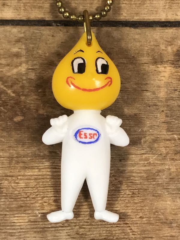 Esso Oil Drop Boy Keychain エッソ ビンテージ キーチェーン オイルドロップ 企業キャラクター 60年代 Stimpy Vintage Collectible Toys スティンピー ビンテージ コレクタブル トイズ