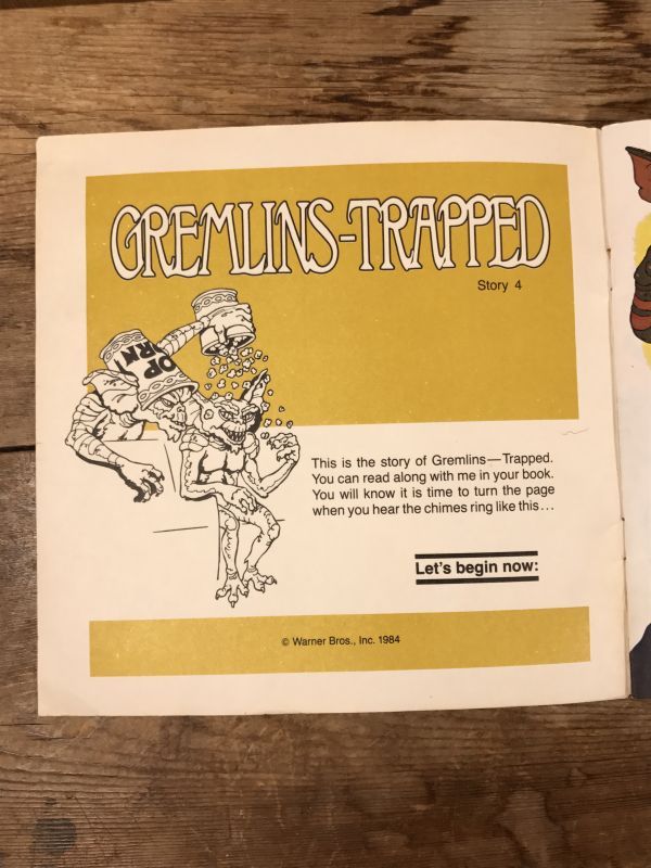グレムリンヴィンテージ シングル レコード絵本80年代ギズモモグワイ