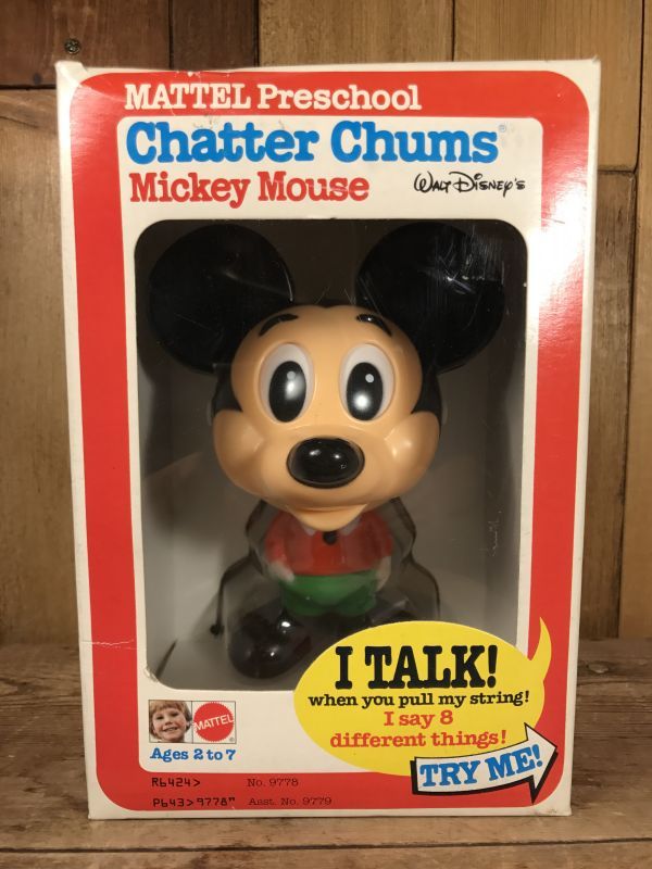 1976年☆70´s☆Mattel☆Talking☆Mickey Mouse☆Chatter Chums