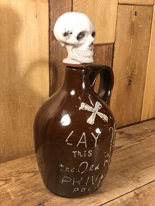 Lay Off Skull Poison Bottle Decanter スカル ビンテージ デカンタ 