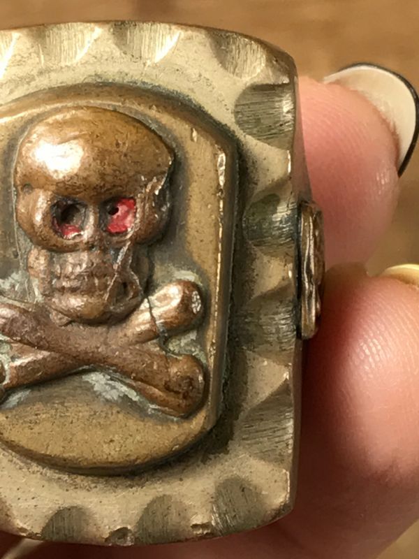 Skull and Crossbones Mexican Biker Ring スカル ビンテージ