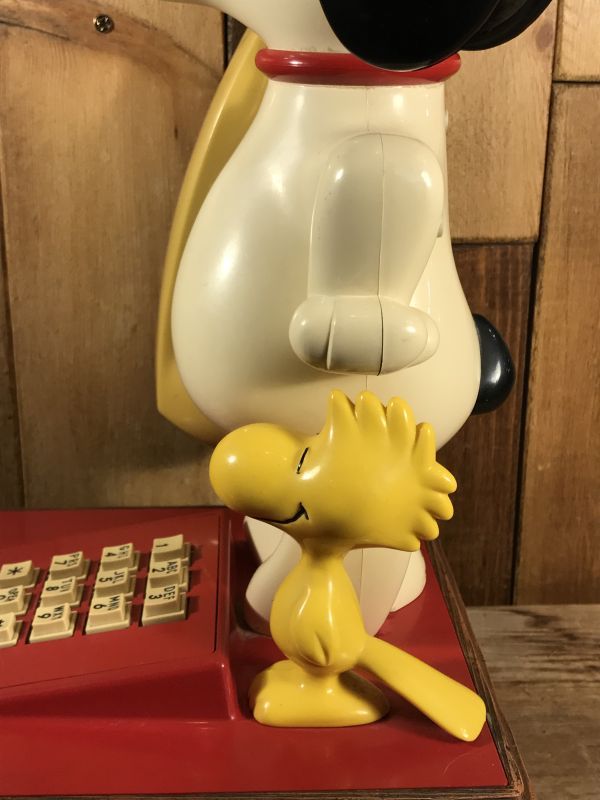 Peanuts Snoopy Plastic Telephone Set スヌーピー ビンテージ 電話機 ピーナッツ テレフォン 70年代 -  STIMPY(Vintage Collectible Toys）スティンピー(ビンテージ コレクタブル トイズ）