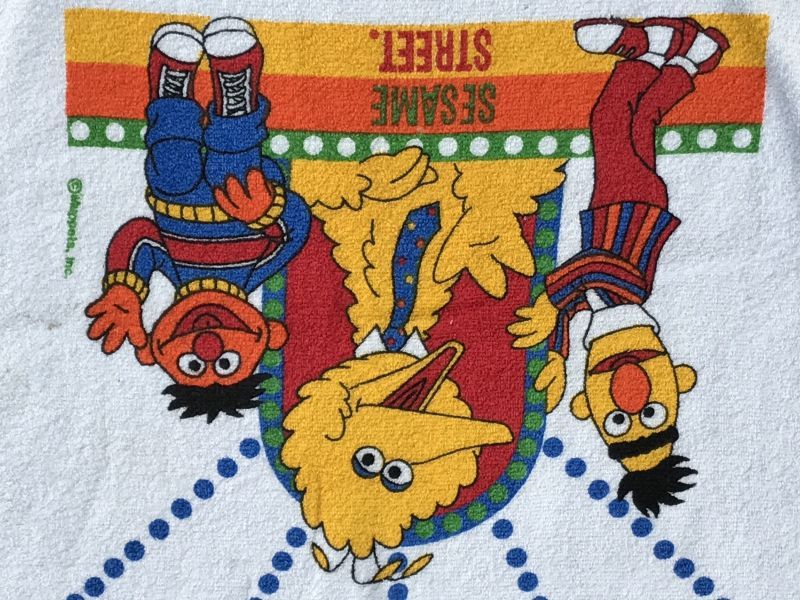 Sesame Street Bath Towel セサミストリート ビンテージ バスタオル ビッグバード 80年代 - STIMPY(Vintage  Collectible Toys）スティンピー(ビンテージ コレクタブル トイズ）