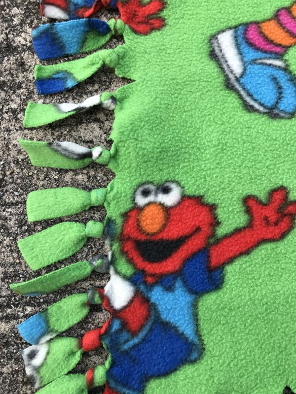 Sesame Street Fringe Blanket セサミストリート ビンテージ
