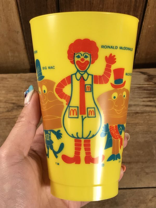 McDonalds Character Plastic Cup マクドナルド ビンテージ プラカップ