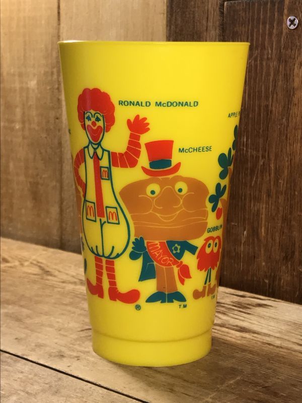 McDonalds Character Plastic Cup マクドナルド ビンテージ プラカップ