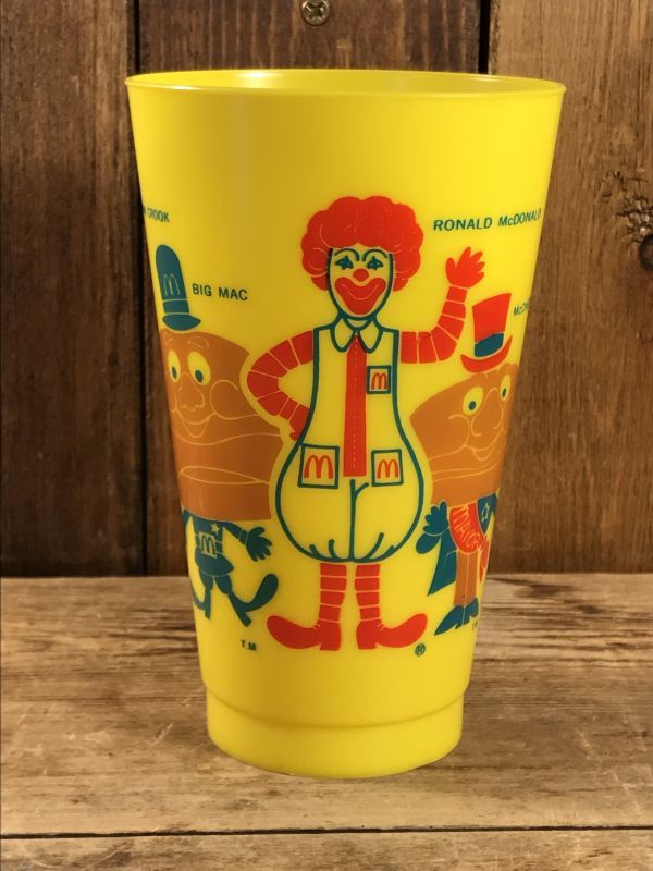 McDonalds Character Plastic Cup マクドナルド ビンテージ プラカップ