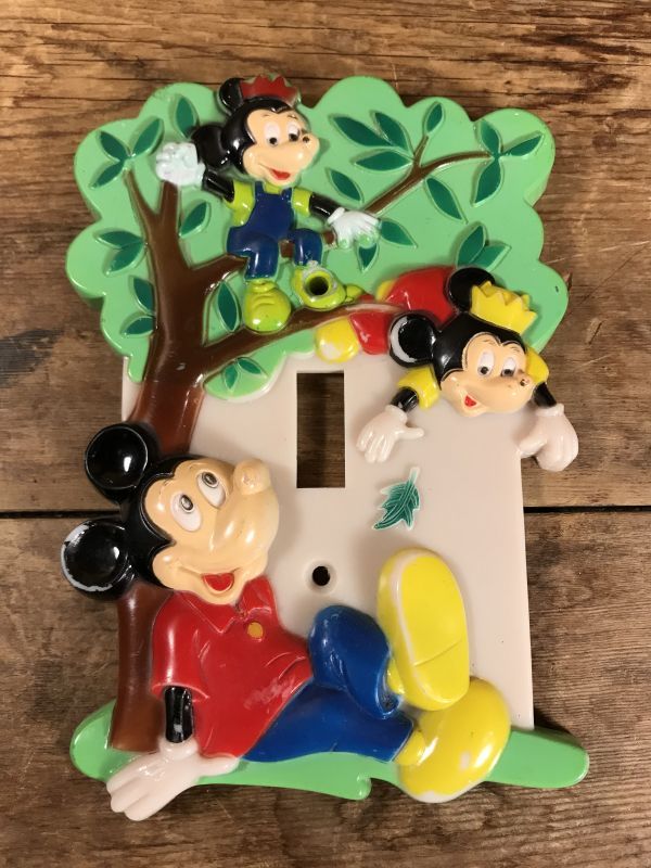 Walt Disney Mickey Mouse Switch Plate ミッキーマウス ビンテージ スイッチカバー ディズニー 70年代 Stimpy Vintage Collectible Toys スティンピー ビンテージ コレクタブル トイズ