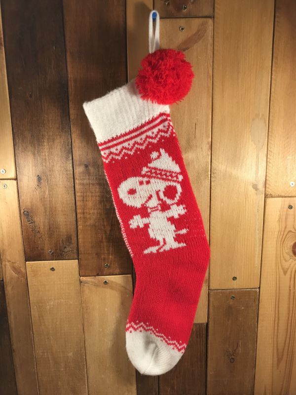 Peanuts Snoopy Christmas Stocking スヌーピー ビンテージ 靴下 クリスマス 70年代 Stimpy Vintage Collectible Toys スティンピー ビンテージ コレクタブル トイズ