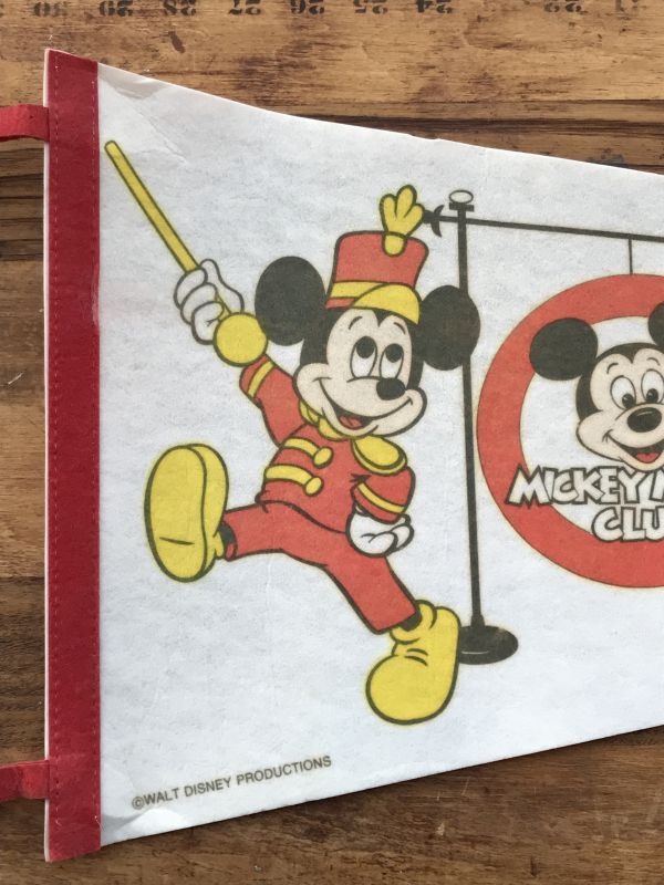 Disney Mickey Mouse Club March Pennant ミッキーマウスクラブ 