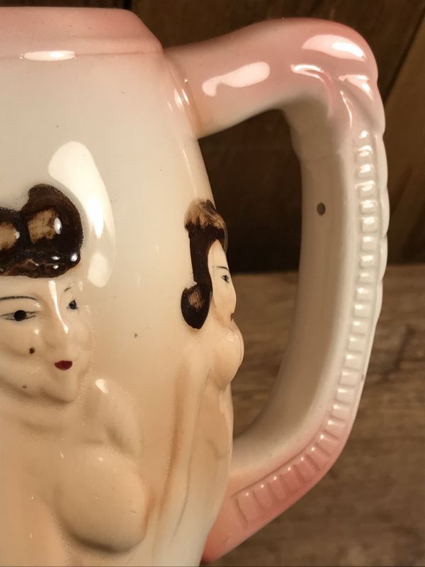 貴重 50's 60's ヴィンテージ ヌード 陶器製 灰皿 ピンナップ