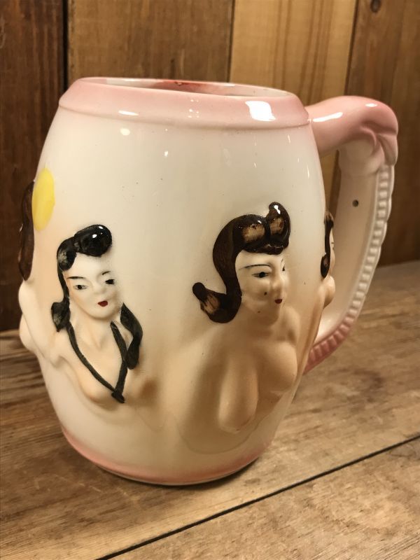 Nude Boob Women Ceramic Mug ヌード ビンテージ マグカップ おっぱい