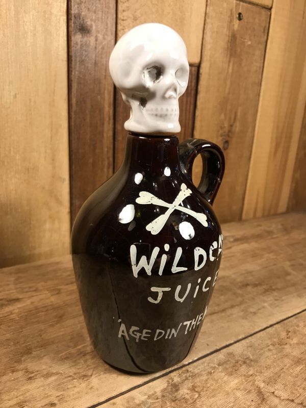 Wildcat Juice “Age Din The Woods” Skull Decanter スカル ビンテージ