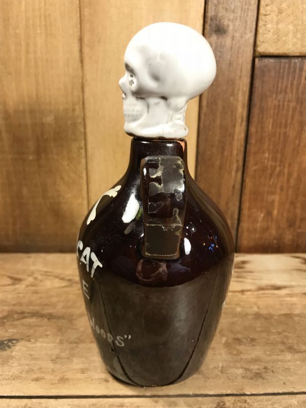 Wildcat Juice “Age Din The Woods” Skull Decanter スカル ビンテージ