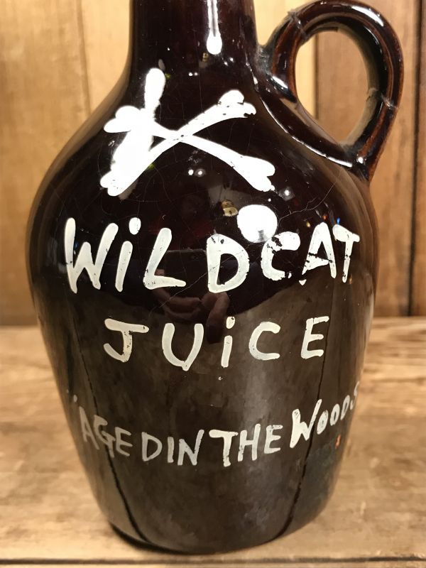 Wildcat Juice “Age Din The Woods” Skull Decanter スカル ビンテージ