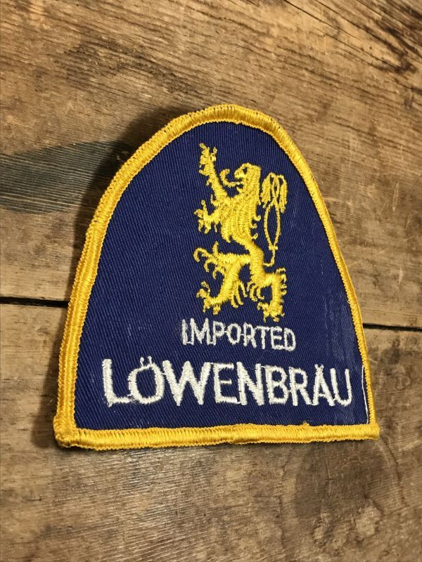 Imported Lowenbrau Patch ビール ビンテージ ワッペン パッチ 70年代