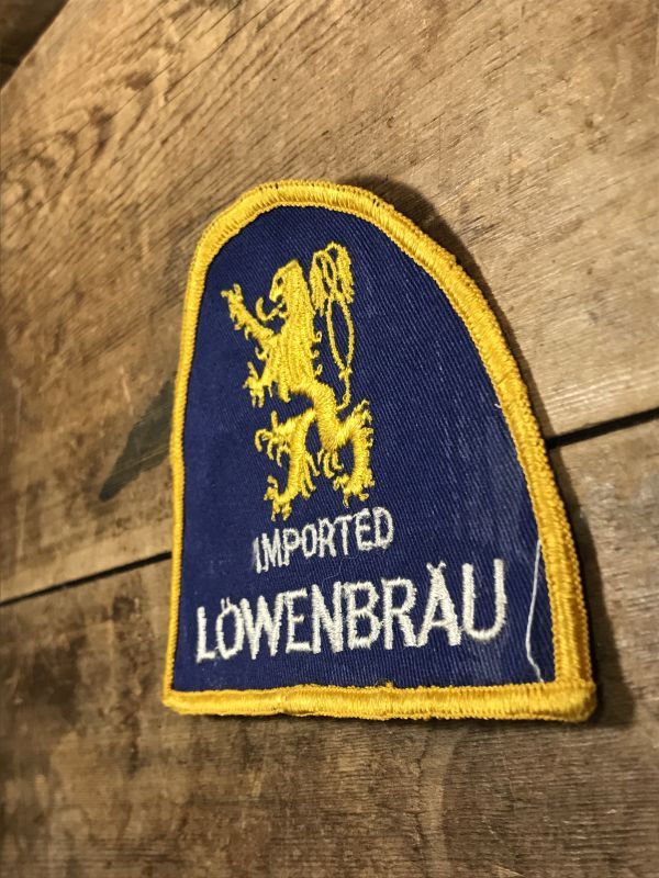 Imported Lowenbrau Patch ビール ビンテージ ワッペン パッチ 70年代