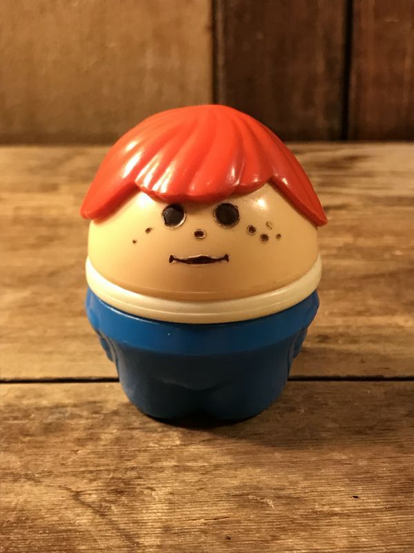 Little Tikes Toddle Tots Blue Bottom Red Hair Boy Figure トドルトッツ ビンテージ 赤毛のブルーボトムの男の子 リトルタイクス 80年代 Stimpy Vintage Collectible Toys スティンピー ビンテージ コレクタブル トイズ