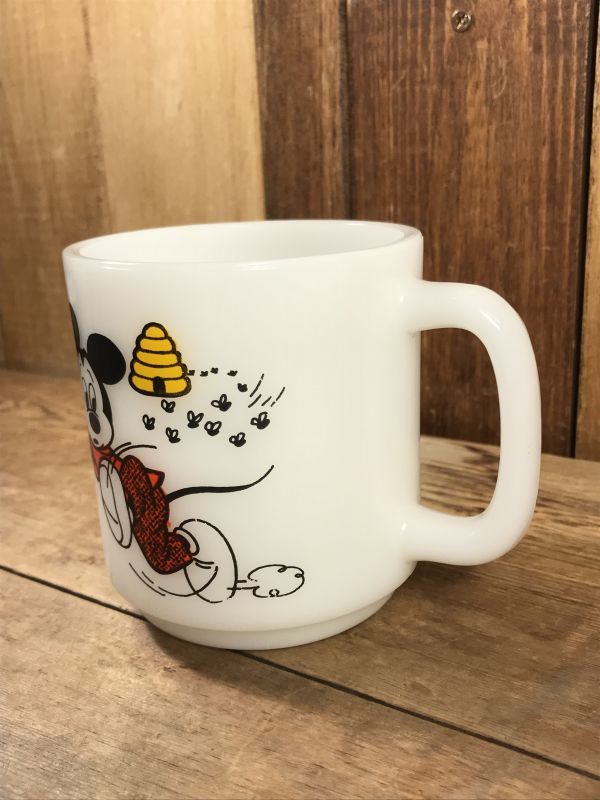 Libbey Mickey Mouse Club Milk Glass Mug ミッキーマウスクラブ 