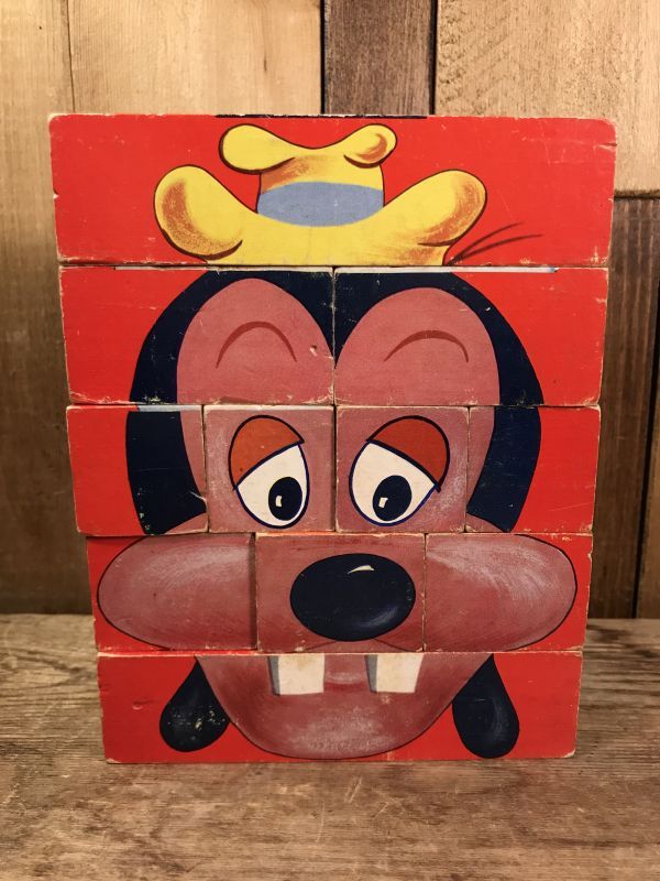 西ドイツ製 ヴィンテージディズニーピクチャーブロック Disney 玩具 完 