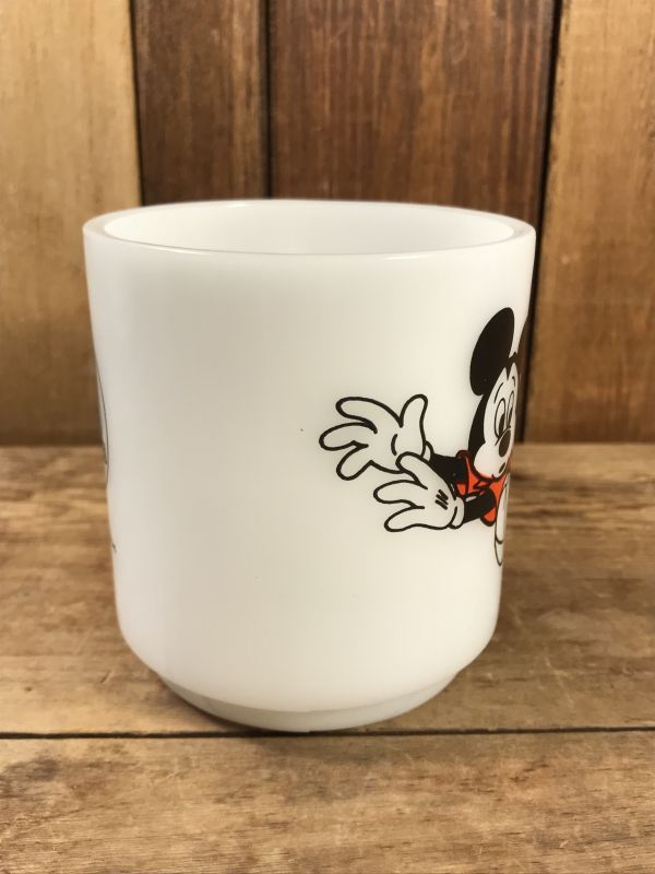 Libbey Mickey Mouse Club Milk Glass Mug ミッキーマウスクラブ 
