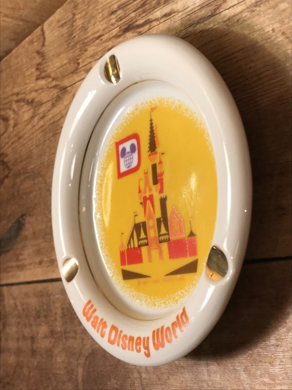 Walt Disney World Ceramic Ashtray ディズニーワールド ビンテージ アシュトレイ 灰皿 60 70年代 Stimpy Vintage Collectible Toys スティンピー ビンテージ コレクタブル トイズ