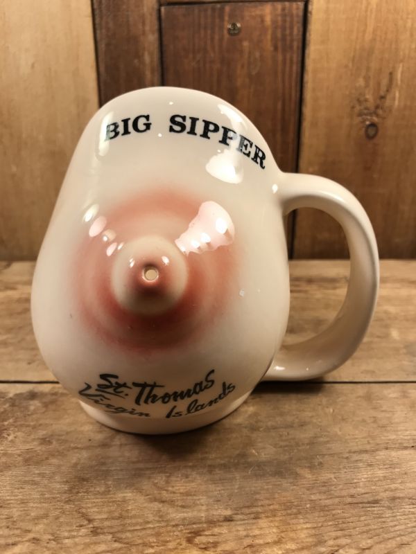 Big Sipper” Boob Nipple Ceramic Coffee Mug おっぱい ビンテージ