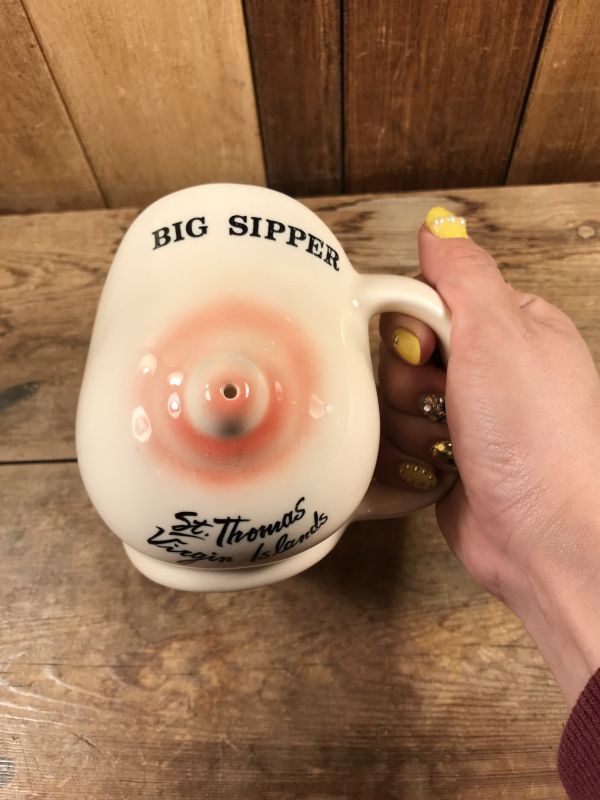 Big Sipper” Boob Nipple Ceramic Coffee Mug おっぱい ビンテージ
