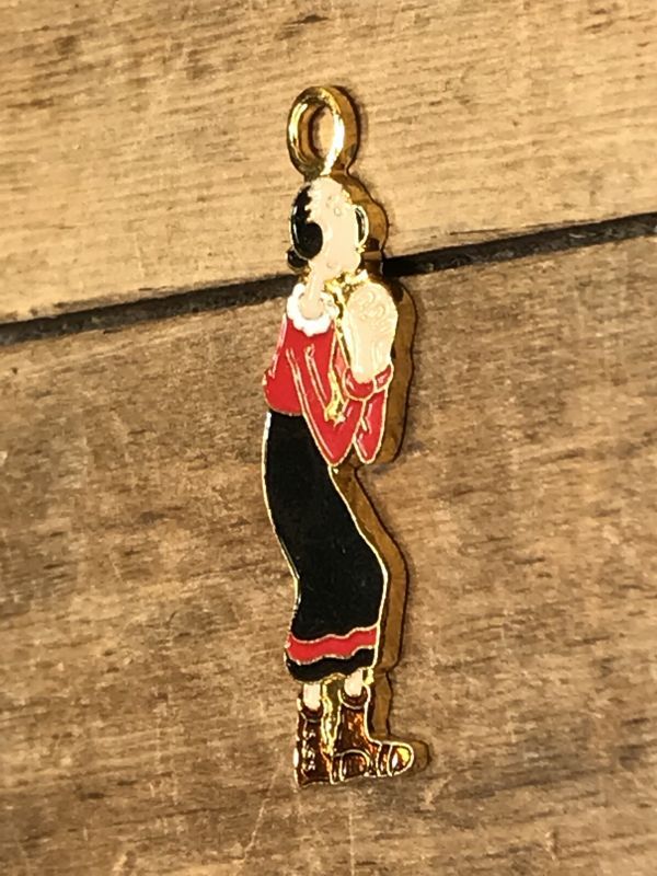Popeye Olive Metal Charm オリーブ ビンテージ チャーム ポパイ 70 80年代 Stimpy Vintage Collectible Toys スティンピー ビンテージ コレクタブル トイズ