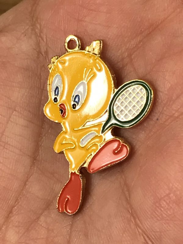 Looney Tunes Tweety Bird Metal Charm トゥイーティー ビンテージ 