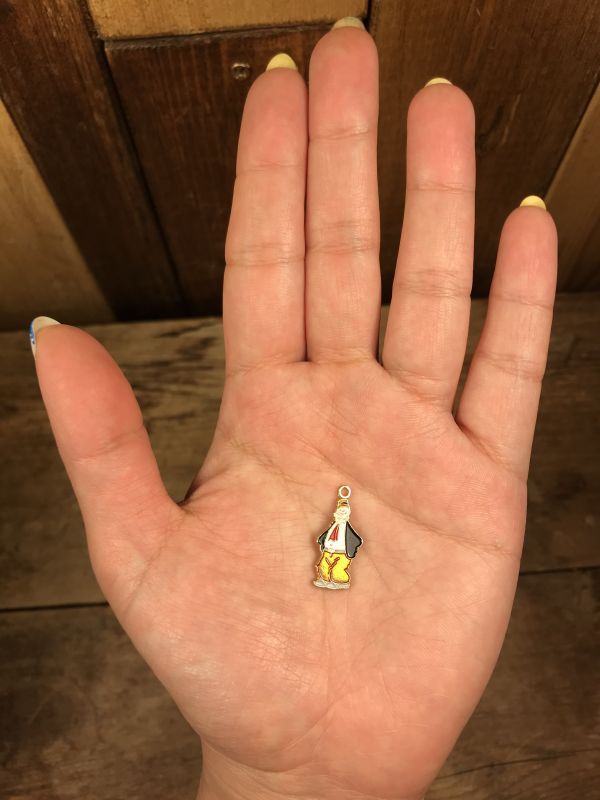 Popeye Wimpy Metal Charm ウィンピー ビンテージ チャーム ポパイ 70 80年代 Stimpy Vintage Collectible Toys スティンピー ビンテージ コレクタブル トイズ