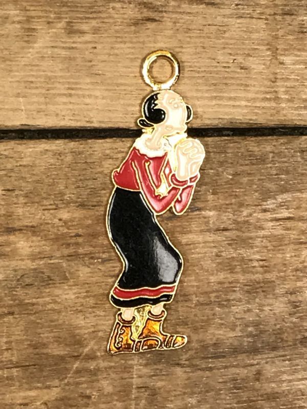Popeye Olive Metal Charm オリーブ ビンテージ チャーム ポパイ 70 80年代 Stimpy Vintage Collectible Toys スティンピー ビンテージ コレクタブル トイズ