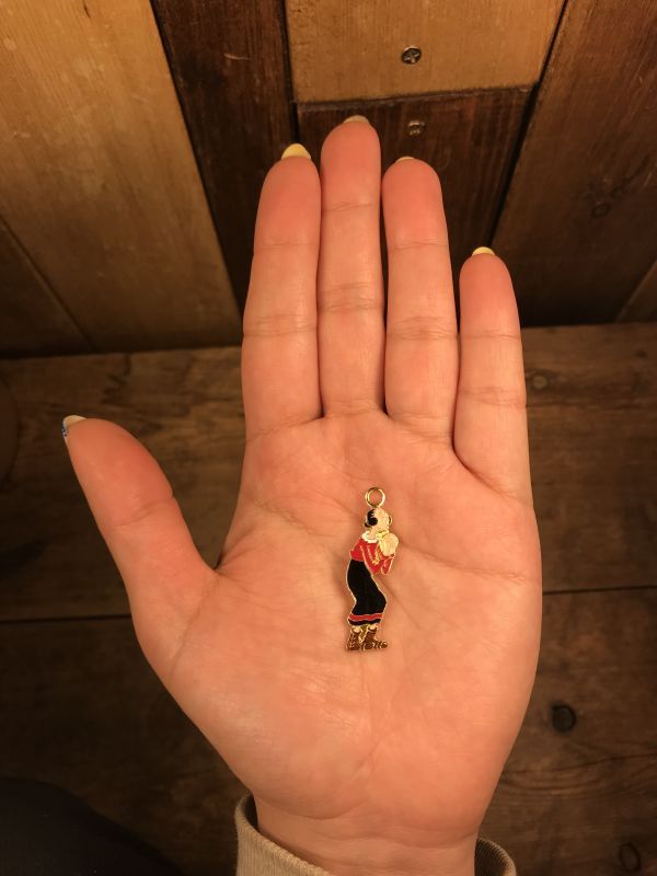 Popeye Olive Metal Charm オリーブ ビンテージ チャーム ポパイ 70 80年代 Stimpy Vintage Collectible Toys スティンピー ビンテージ コレクタブル トイズ