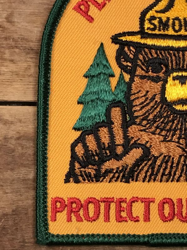 Smokey Bear Patch スモーキーベア ビンテージ ワッペン 