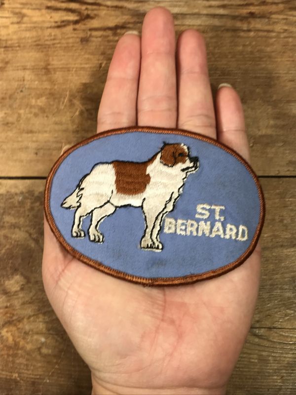 St Bernard Dog Patch セントバーナード ビンテージ ワッペン ドッグ パッチ 70年代 Stimpy Vintage Collectible Toys スティンピー ビンテージ コレクタブル トイズ
