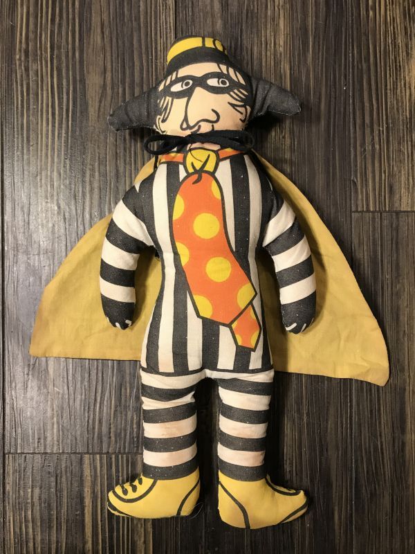 Mcdonald S Hamburglar Pillow Doll ハンバーグラー ビンテージ ピロードール マクドナルド 70年代 Advertising Character 企業系キャラクター Mcdonald S マクドナルド 系 Stimpy Vintage Collectible Toys スティンピー ビンテージ コレクタブル トイズ