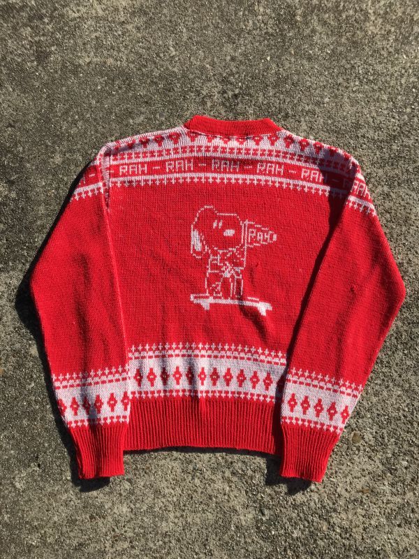 Arrow Peanuts Snoopy Knit Sweater スヌーピー ビンテージ セーター 古着 70年代 Stimpy Vintage Collectible Toys スティンピー ビンテージ コレクタブル トイズ