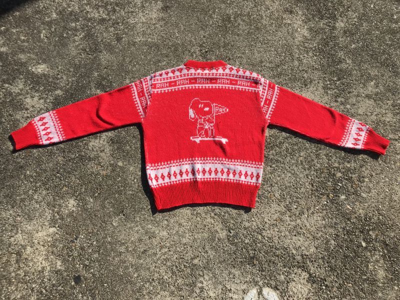 Arrow Peanuts Snoopy Knit Sweater スヌーピー ビンテージ セーター 