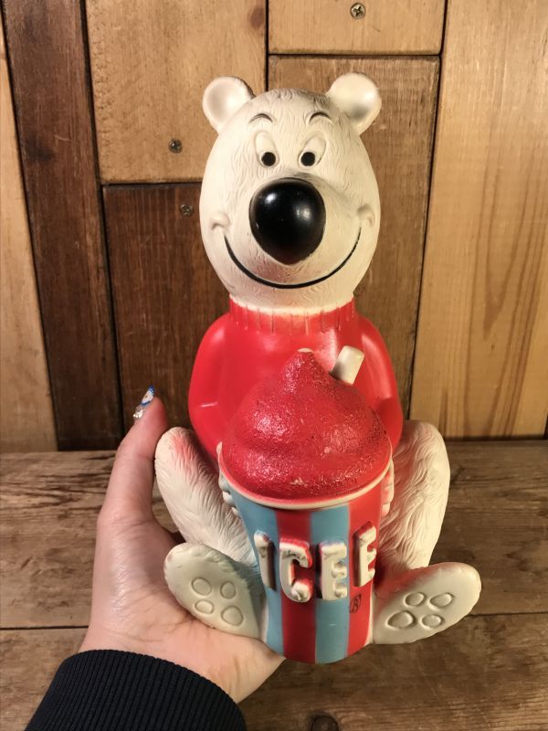 100％の保証 ICEE BEAR アイシーベアー ビンテージ ソフビ 貯金箱 熊