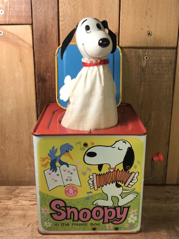 Mattel Peanuts Snoopy In The Music Box スヌーピー ビンテージ 