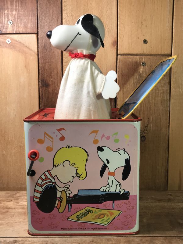 Mattel Peanuts Snoopy In The Music Box スヌーピー ビンテージ 