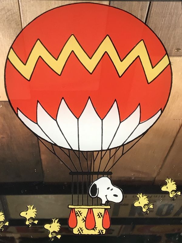 Peanuts Snoopy & Woodstock “Balloon” Pub Mirror スヌーピー