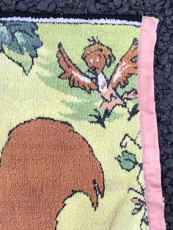 Walt Disney The Sword In The Stone Rug 王様の剣 ビンテージ ラグマット ディズニー 60年代 Stimpy Vintage Collectible Toys スティンピー ビンテージ コレクタブル トイズ