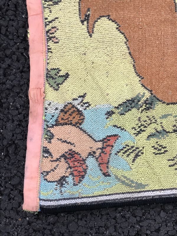 Walt Disney The Sword In The Stone Rug 王様の剣 ビンテージ ラグマット ディズニー 60年代 Stimpy Vintage Collectible Toys スティンピー ビンテージ コレクタブル トイズ