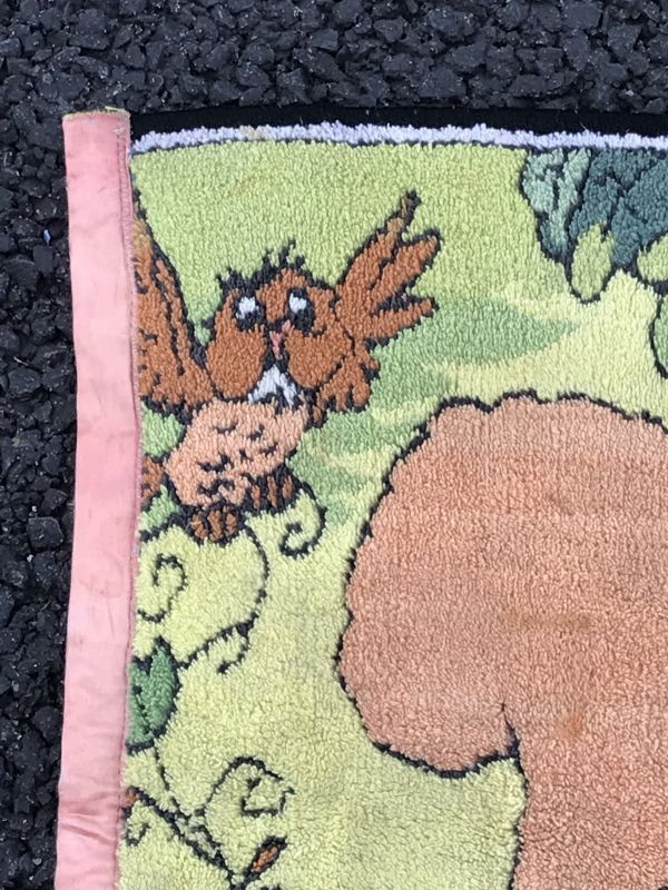 Walt Disney The Sword In The Stone Rug 王様の剣 ビンテージ ラグマット ディズニー 60年代 Stimpy Vintage Collectible Toys スティンピー ビンテージ コレクタブル トイズ
