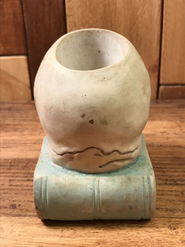 ビンテージ スカルJapan陶器製スカル貯金箱 美術品